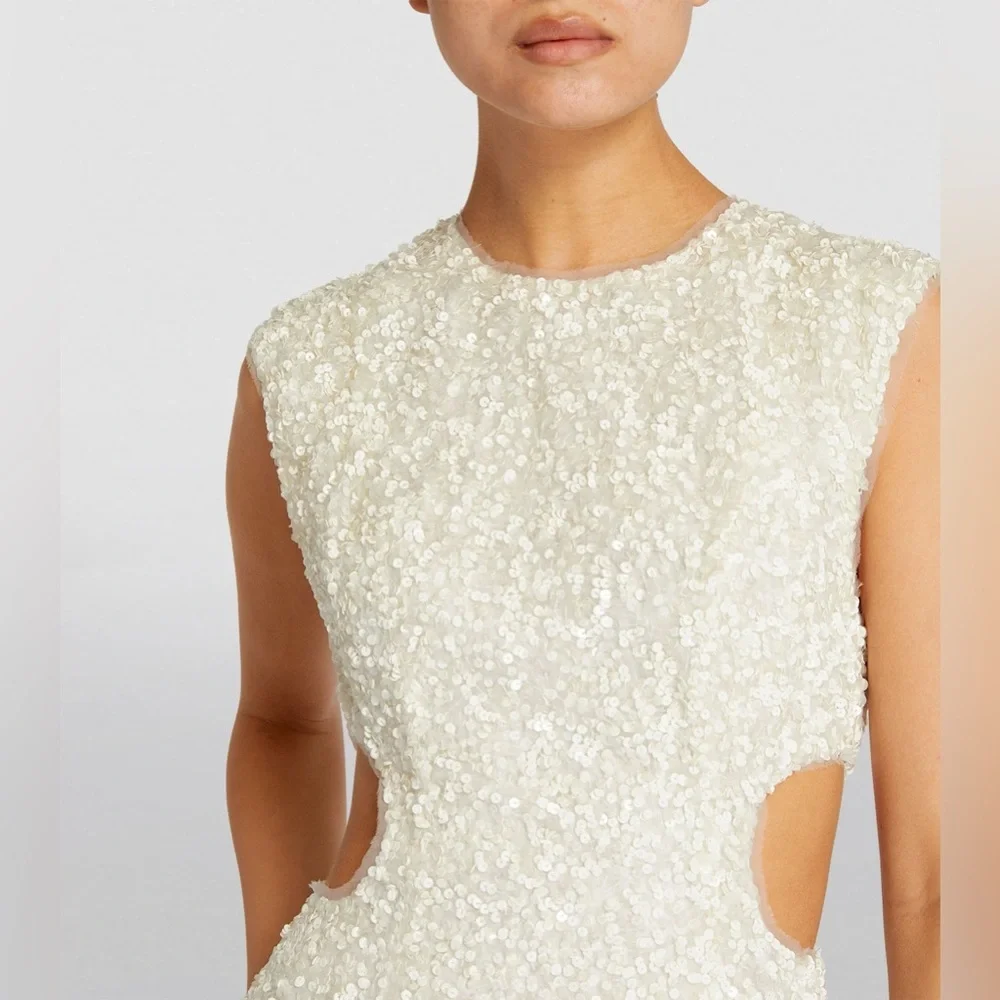 Aje Mirage Sequin Embroidered Cutout Dress - Picture 3 of 11